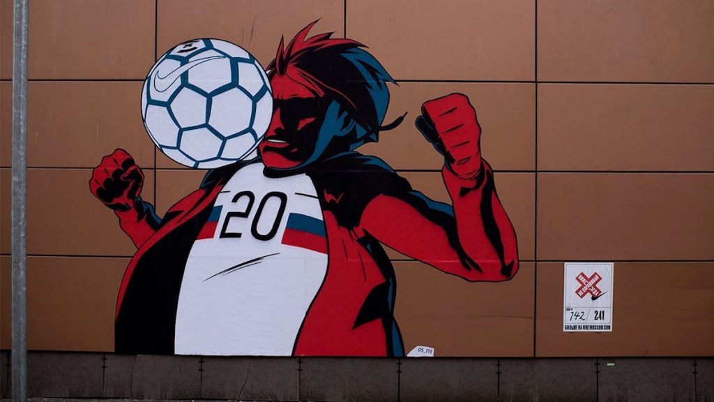 Nike decora espaços na Rússia para Copa do Mundo 2018