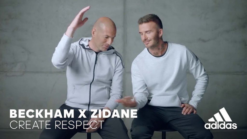 Zidane e Beckham comparam habilidades na nova campanha da Adidas