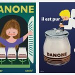 Danone, 100 anos, multinacional francesa, cartazes, marcas, Superbrands