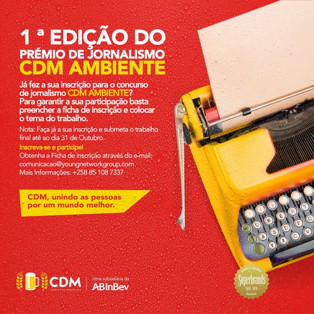 CDM abre inscrições para a 1ª edição do Prémio De Jornalismo Ambiental