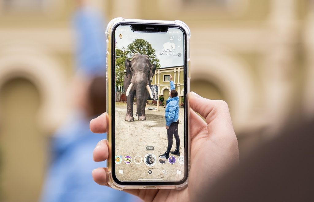 Snapchat cria filtro para mostrar zoológico do futuro