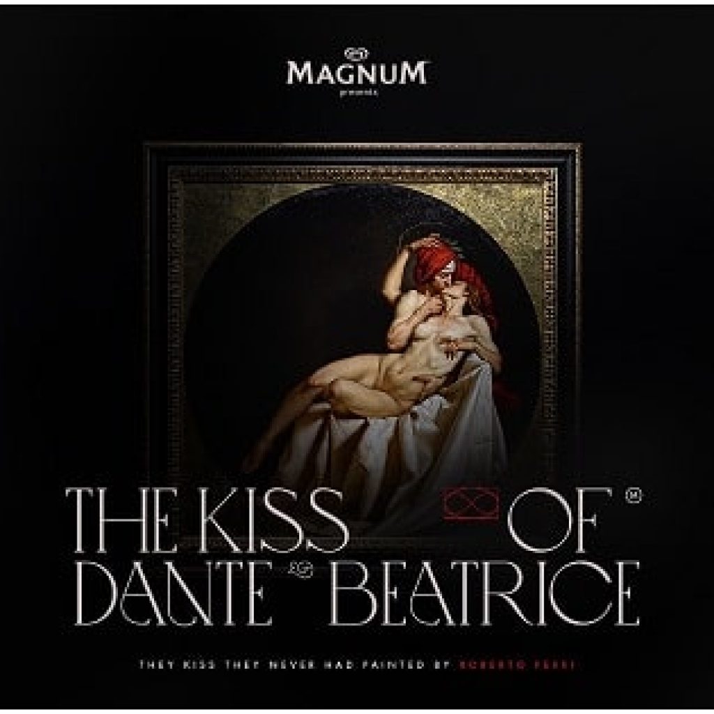 Magnum apresenta pintura 'O Beijo de Dante & Beatrice'